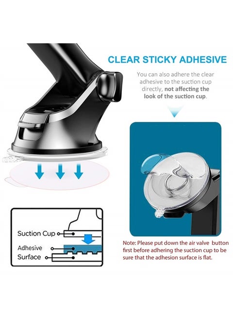 Very High Bond Sticky Adhesive for Dashboard Pad Mounting Disk, 6pcs Car Sticky Adhesive Replacement, Double Sided Stickers Adhesive for Suction Cup Dashboard Disc, GPS, Windshield, Dash Cam