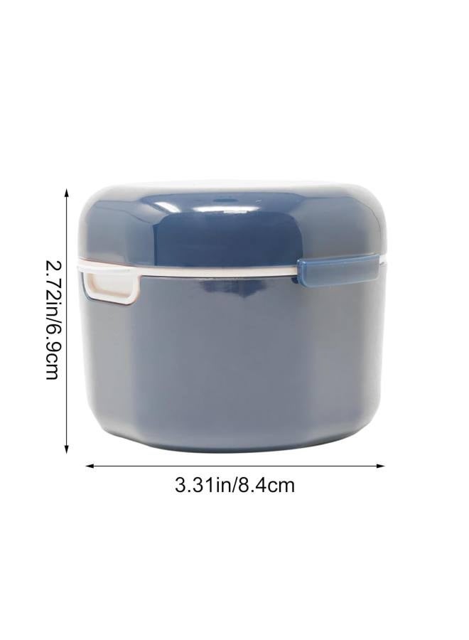 2 PCS Denture Case Dental Mouthguard Case, Denture Bath Box Cleaning with Strainer Basket and Lid Waterproof,Cute Denture Holder Retainer Storage Soak Container for Travel - Image 5