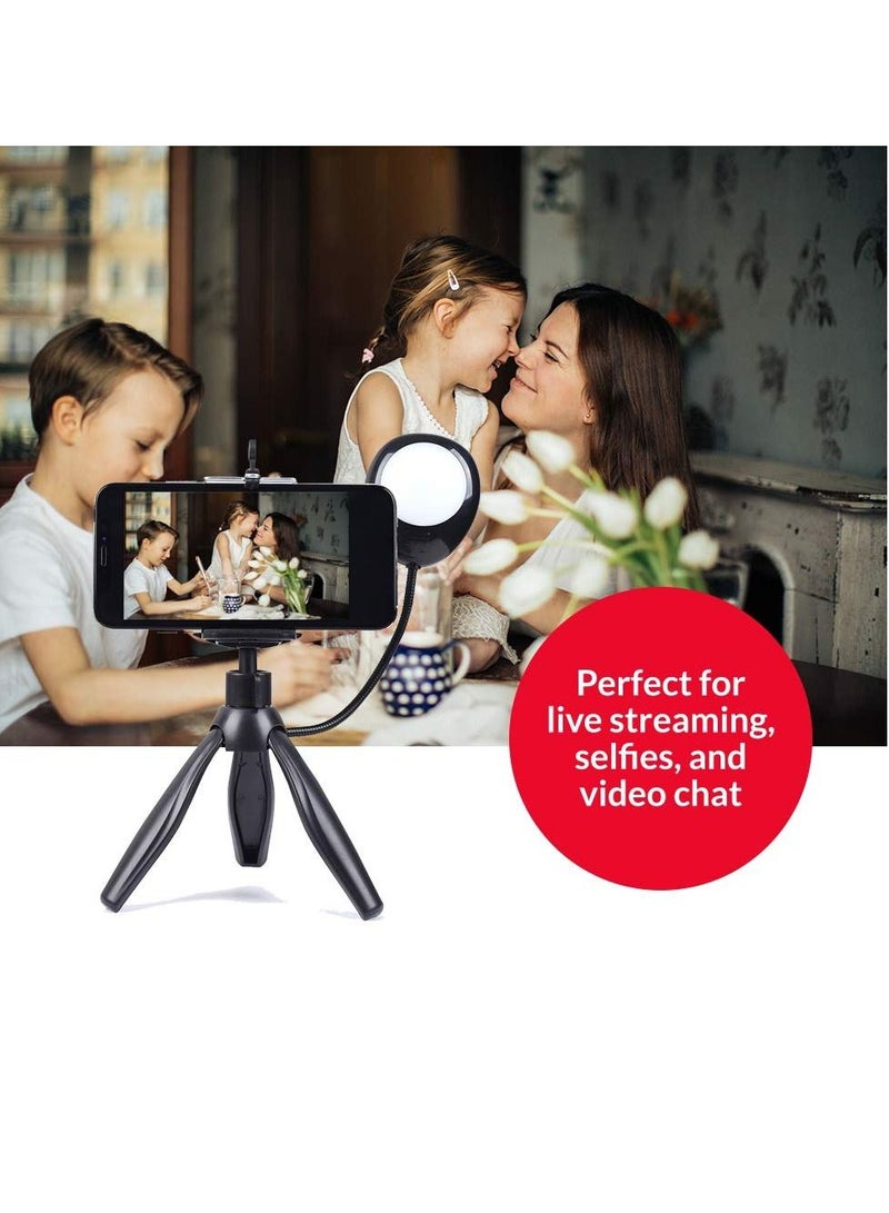 Trands Tripod Stand Mobile Holder with Selfie Ring Light Cell Mobile Stand Model TR-SS936 - Image 2