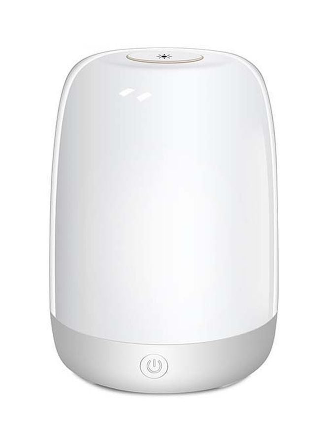 NIBEMINENT Touch Control Bedside Light Dimmable LED Lamp White/Grey 15x11.2x11.2cm - Image 1