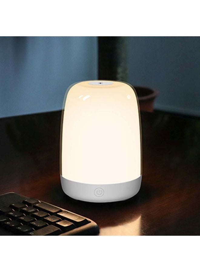 NIBEMINENT Touch Control Bedside Light Dimmable LED Lamp White/Grey 15x11.2x11.2cm - Image 5