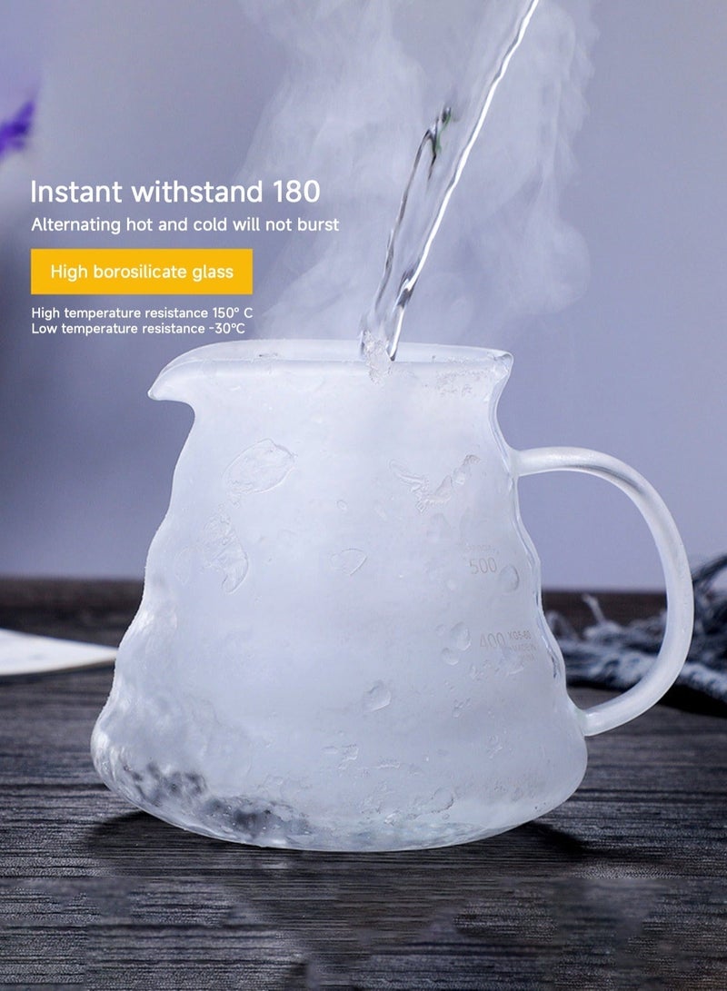 هومستر صب أكثر من القهوة المنقط 600 مل صانع الزجاجي مع كوب فلتر والورق اليد بالتنقيط بروير المحمولة اليدوية غلاية للسفر التخييم مكتب المنزل - Image 4