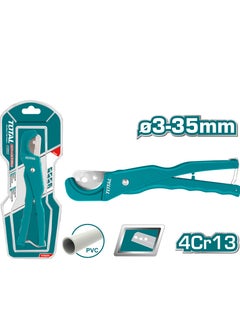 TOTAL Total PVC Pipe Cutter THT53351 – Precision Cutting Tool for 3-35mm Pipes, Lightweight Aluminum Design  - Image 2