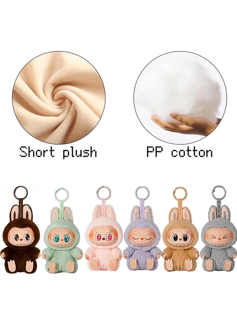 LABUBU - Doll pendant LABUBU 2.0 Labu vinyl face plush blind box Macaron 1 single box(High quality version) - Image 1