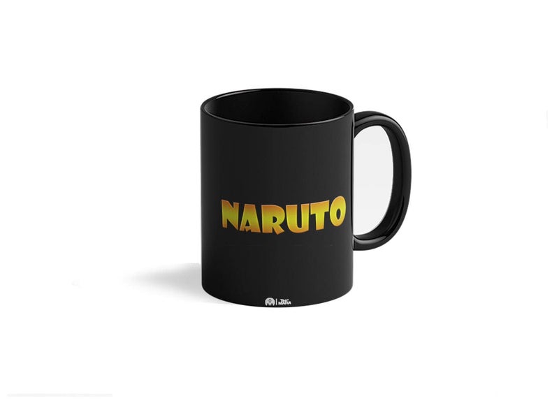 Tee Mafia Tee Mafia Naruto Anime Manga Art Cartoon Microwave and Dishwasher Safe Ceramic Coffee Mug with Print Black 330 ml - Image 2