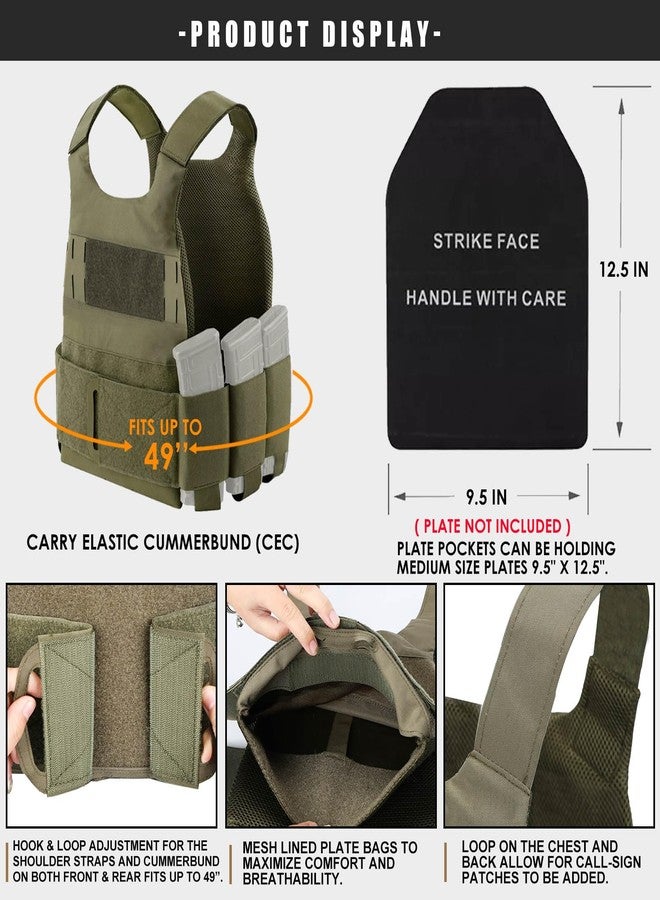 Miramrax Weighted Vest for Men and Women Adjustable Weight Vests Low Profil Vest Quick Release Strength and Endurance Training Fitness Tactical Running Workouts (Green) - Image 5