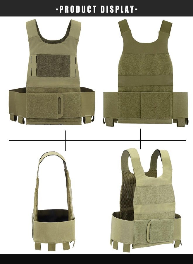 Miramrax Weighted Vest for Men and Women Adjustable Weight Vests Low Profil Vest Quick Release Strength and Endurance Training Fitness Tactical Running Workouts (Green) - Image 4