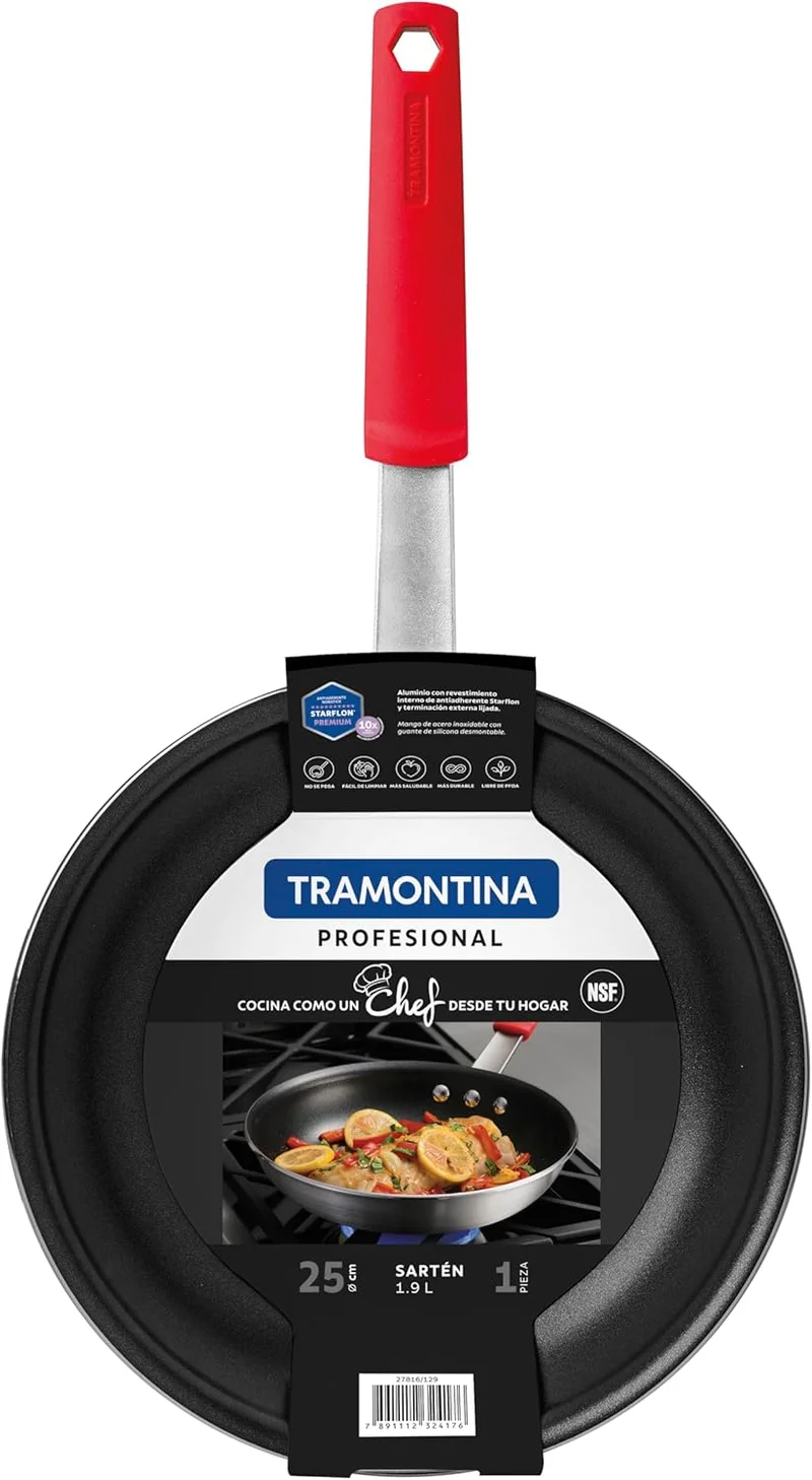 Tramontina 25 cm Aluminum Frying Pan with Starflon Premium Coating