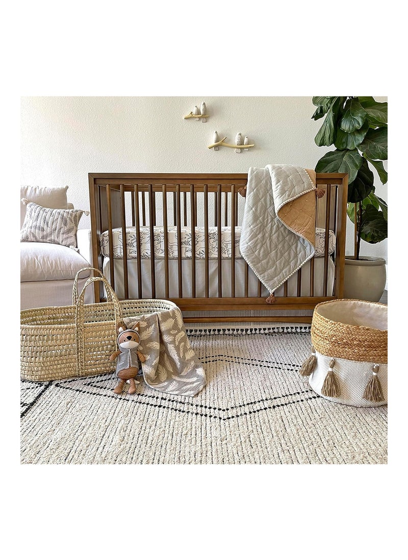 Crane BABY Blanket, Soft Cotton Quilted Nursery And Stroller Blanket For Boys And Girls, Copper, 36” X 36” (Bc-110Qb)  - Image 5