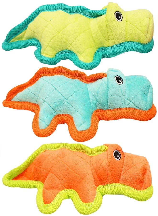 Boss Pet لعبة Boss Pet Chomper 11 بوصة Junior Gladiator Gator مع حواف من النايلون الباليستي ولعبة كلاب مخفية، متوسطة الحجم، متعددة الألوان - Image 1