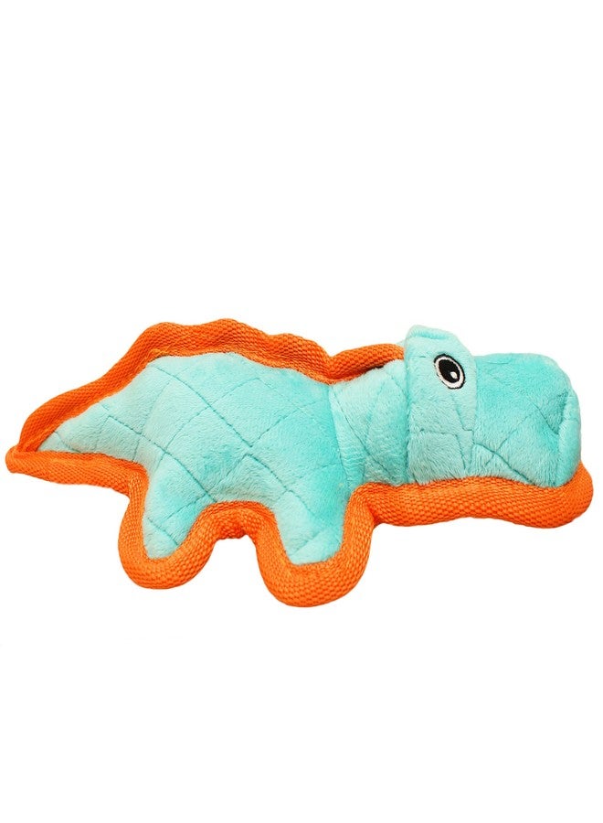 Boss Pet لعبة Boss Pet Chomper 11 بوصة Junior Gladiator Gator مع حواف من النايلون الباليستي ولعبة كلاب مخفية، متوسطة الحجم، متعددة الألوان - Image 4