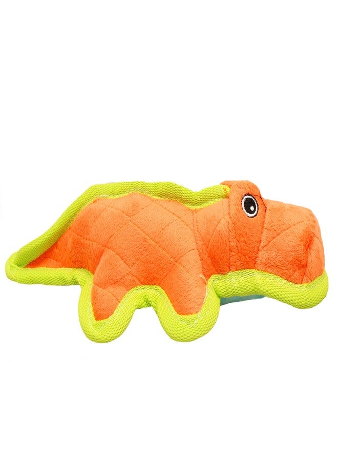Boss Pet لعبة Boss Pet Chomper 11 بوصة Junior Gladiator Gator مع حواف من النايلون الباليستي ولعبة كلاب مخفية، متوسطة الحجم، متعددة الألوان - Image 2