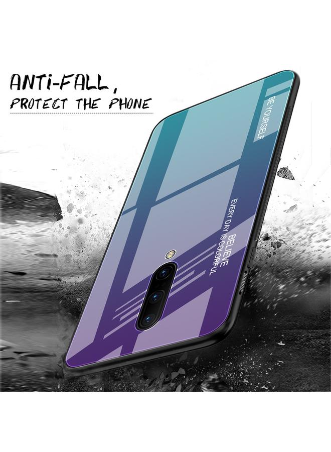 اس-توب جراب لهاتف OnePlus 7 Pro، جراب زجاجي متدرج الألوان - Image 5