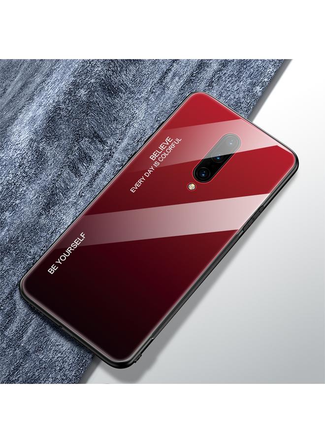 اس-توب جراب لهاتف OnePlus 7 Pro، جراب زجاجي متدرج الألوان - Image 2