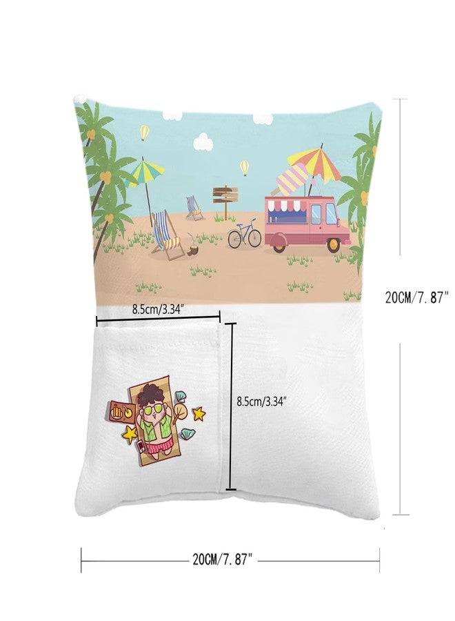 CALCA 10 Pack Sublimation Tooth Fairy Pillowcase Pocket Pillow Cover, Sublimation Blank White Linen Tooth Fairy Pocket Pillow Case Cover (7.87" * 7.87") (White Color) - Image 5