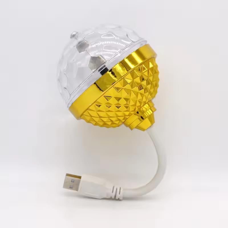 Krysnas Rotating Magic Ball Light with Lamp Holder Set Retro Disco Lights Colorful Disco Rotating Magic Ball Light Bulb with Sockets Magic Ball RGB LED Stage Light Pcs of 1 - Image 5