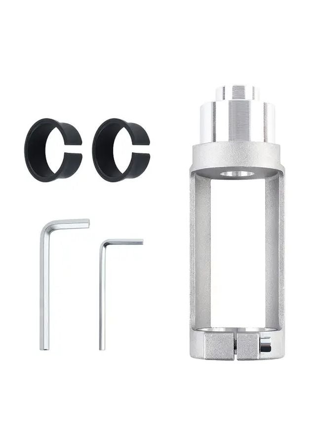 1pc Square Hole Drill Adapter Fixed Bracket Precision Woodworking Tool Bit - Image 1