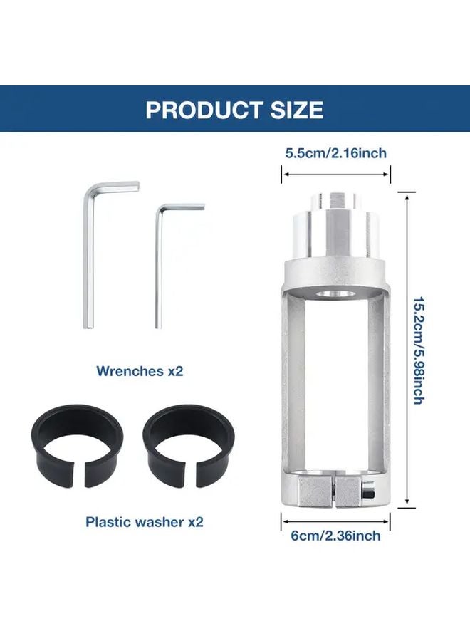 1pc Square Hole Drill Adapter Fixed Bracket Precision Woodworking Tool Bit - Image 3