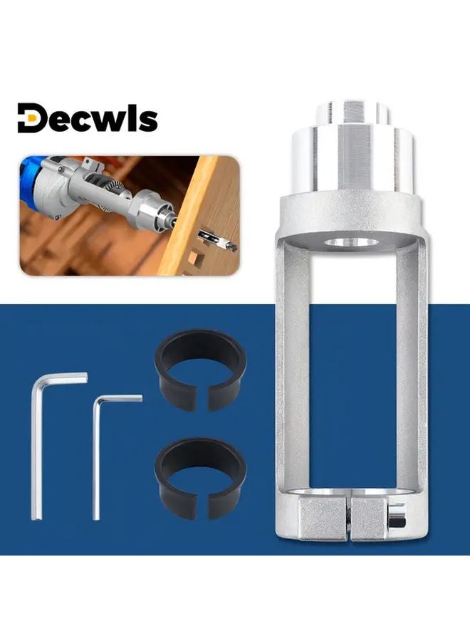 1pc Square Hole Drill Adapter Fixed Bracket Precision Woodworking Tool Bit - Image 2