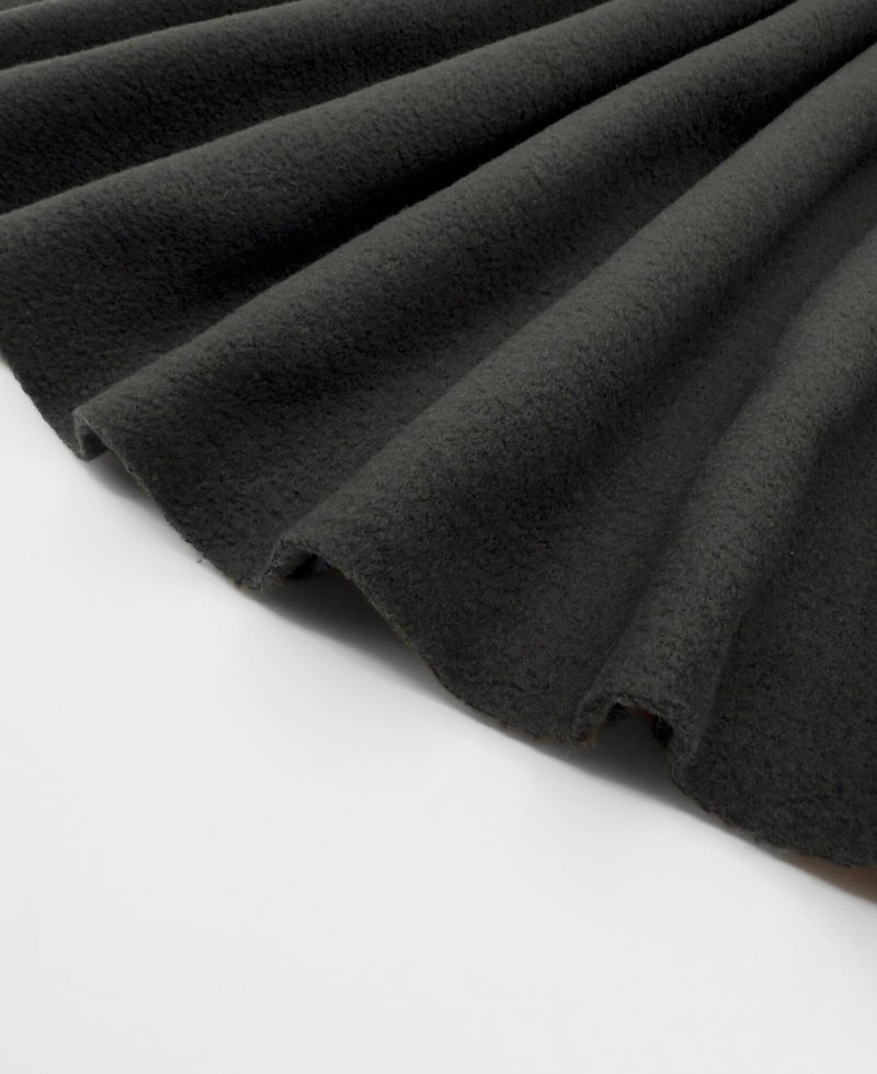 Eovea - Polar Fleece Fabric By The Yard - Soft Anti-Pill  Warm & Cozy Material For Blankets  Clothing  Crafts  Pet Beds & Diy Sewing - 60  Wide  Solid (Black  1/2 Yard) - Image 2