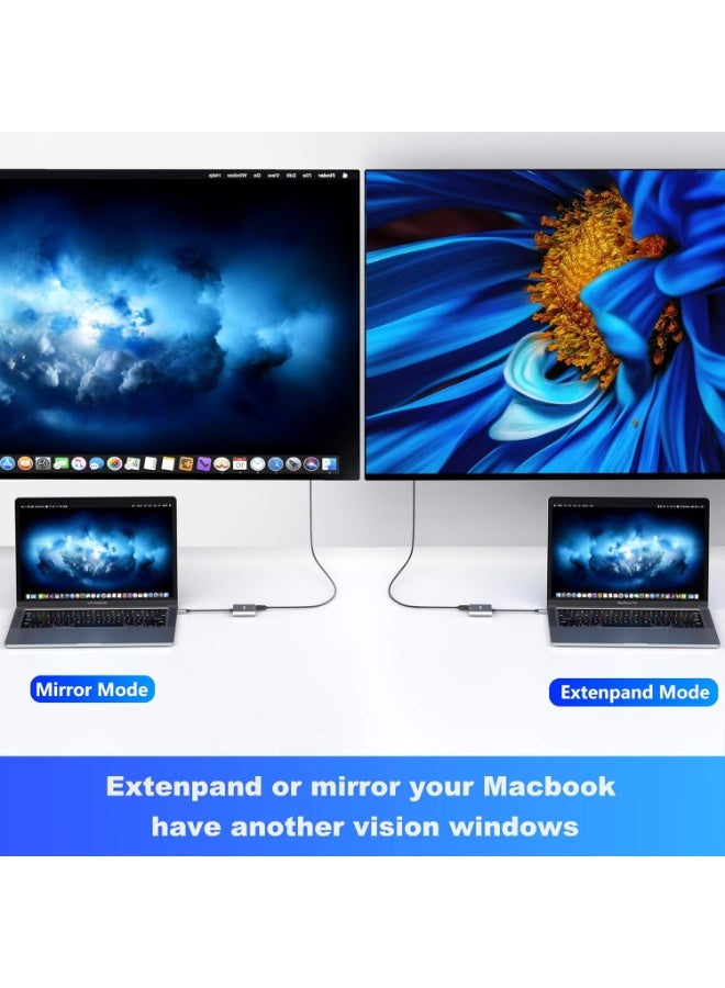 Mokin USB-C to HDMI Multiport Adapter – 3-in-1 Type-C Hub with 4K HDMI Output, USB 3.0 Port & PD 3.0 60W Charging, Thunderbolt 3 Compatible, 5Gbps Data Transfer for MacBook Pro/Air, iPad Pro, Galaxy S24/S23, Laptop & More - Image 4