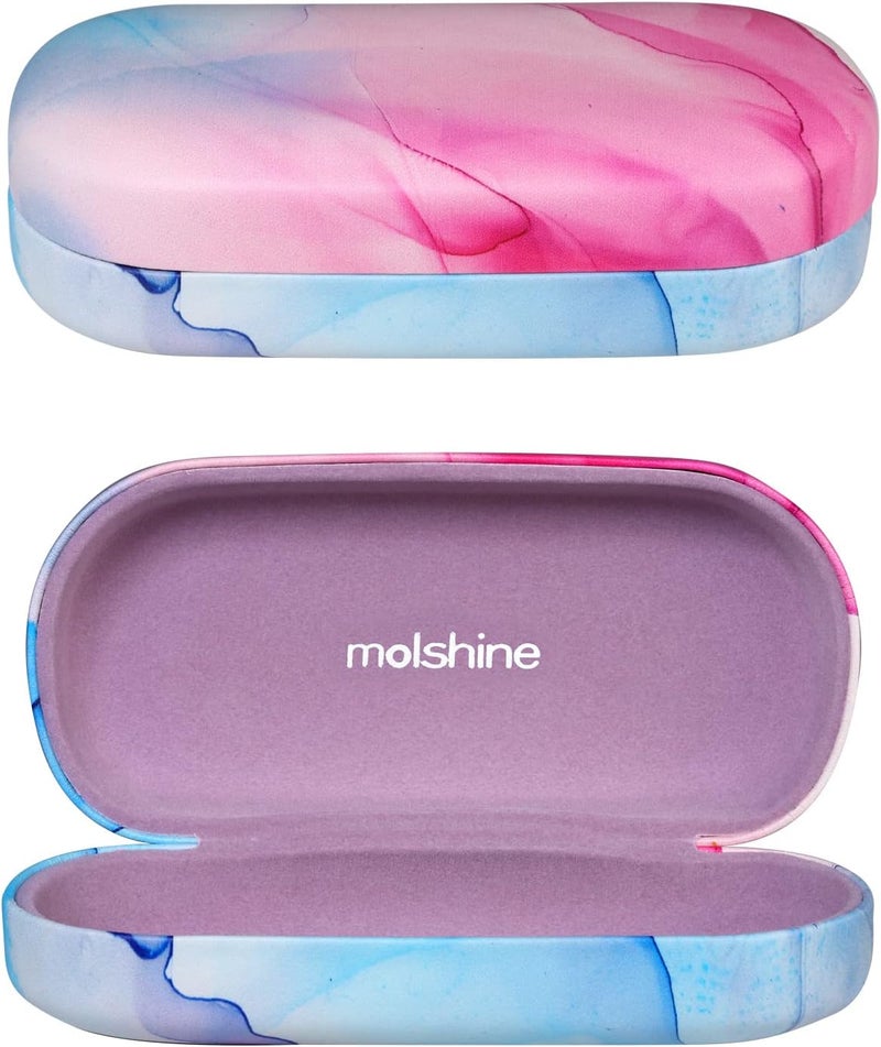 molshine Hard Sunglasses Case, Classic, Colourful and Large Hard Case Glasses Case, Lightweight and Portable - Image 1