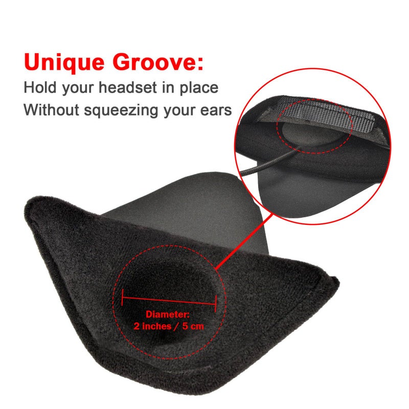 iGuerburn Half Helmet Ear Pads Speaker Pockets, Bluetooth Motorcycle Helmet Speakers Pouches 1/2 Helmet Accessories Ear Protection Reduce Wind Noise, 1 Pair - Image 2