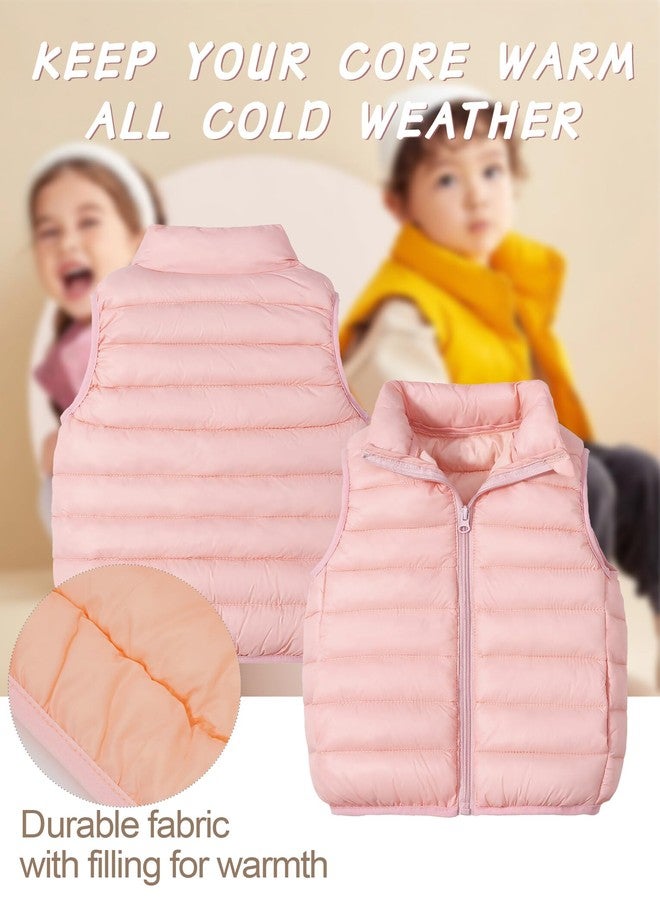 Aivtalk Winter Puffer Vest for Toddler Lightweight Baby Boy Girls Sleeveless Snow Waistcoat Zipper Up Packable Vest for Infant Outwear - Image 2