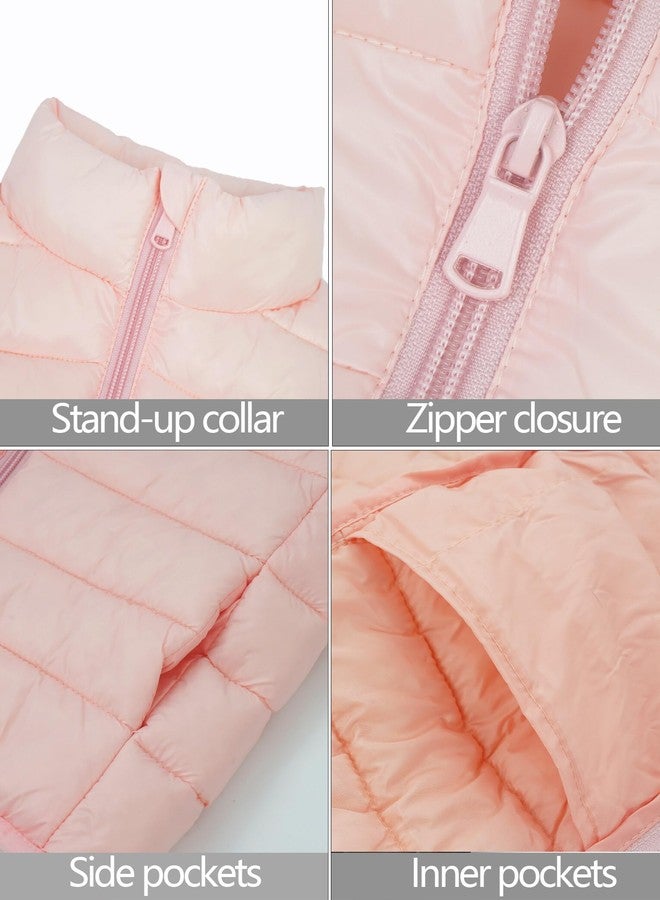 Aivtalk Winter Puffer Vest for Toddler Lightweight Baby Boy Girls Sleeveless Snow Waistcoat Zipper Up Packable Vest for Infant Outwear - Image 3