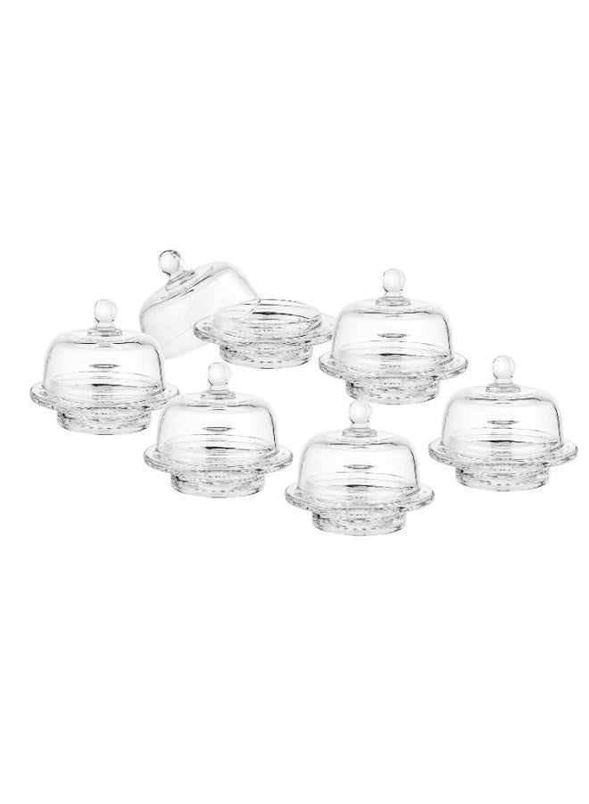 Alhomaidhi Set of 6 multi-purpose glass dessert and date holders - Image 5