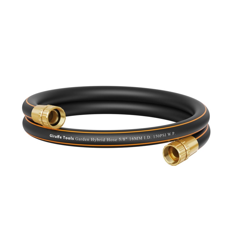 Giraffe Tools Leader Hose 6ft x 58 Short Water Hose for Hose Reel Connecting Lightweight Flexible with Female Female Fittings - Image 2