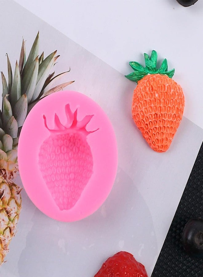 Supvox® 5Pcs Strawberry Silicone Molds Foodgrade Silicone Mold, Strawberry Fondant Molds Non-Stick, Easy to Demold, Baking Candy Mold for Chocolate, Jelly, Ice Cubes, Soap, and DIY Crafts - Image 5