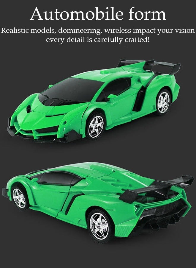 DUNISO 2-in-1 remote control car and conversion robot model kit wireless remote control toy car simulation driving car children's and adult toy car gifts - Image 4