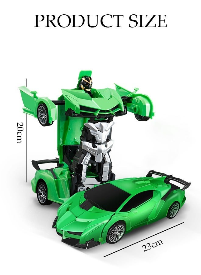 DUNISO 2-in-1 remote control car and conversion robot model kit wireless remote control toy car simulation driving car children's and adult toy car gifts - Image 2
