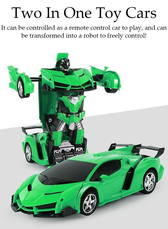 DUNISO 2-in-1 remote control car and conversion robot model kit wireless remote control toy car simulation driving car children's and adult toy car gifts - Image 5