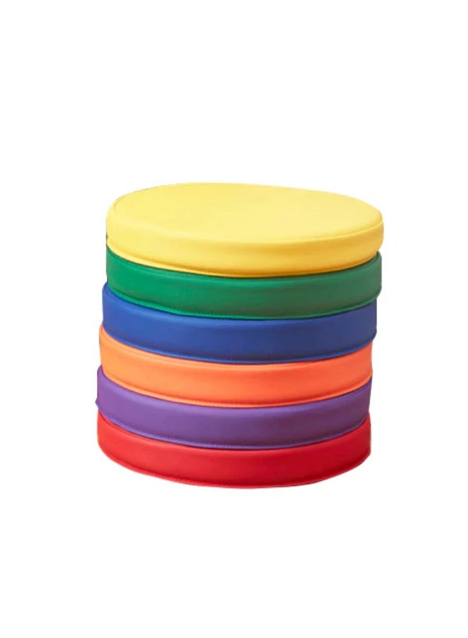 SUPREME Round Floor Cushion With Handle, 6-Piece - Image 3