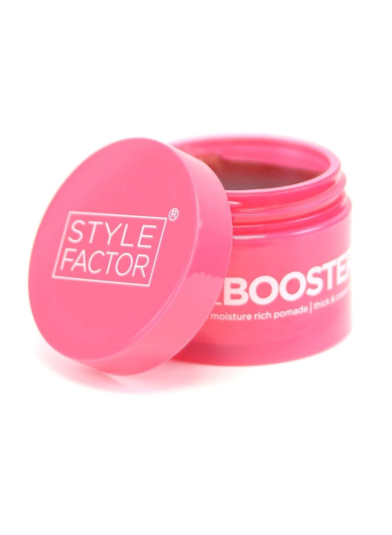 Edge Booster Style Factor Edge Booster Strong Hold Water-Based Pomade - Super Shine & Moisture 3.38 fl oz (PINK BERYL)  - Image 3