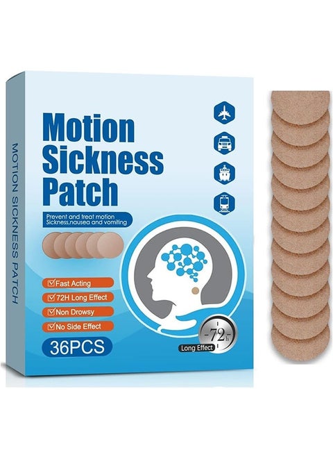 Motion Sickness Patch, Solar Plexus Patch For Nausea And Dizziness Caused By Traveling By Car, Boat, Airplane, Etc.（35 Pcs）