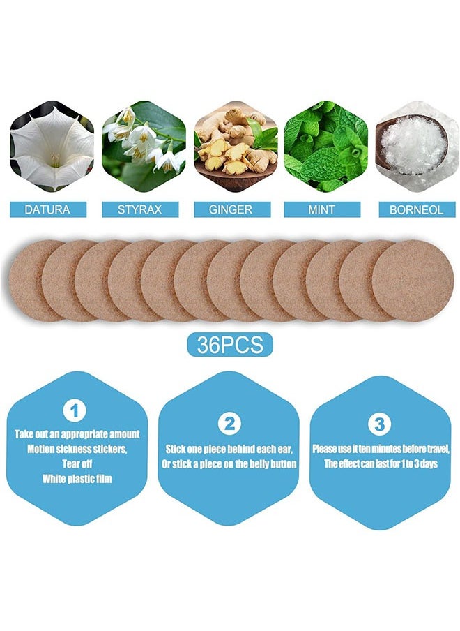 Bukela - Motion Sickness Patch, Solar Plexus Patch For Nausea And Dizziness Caused By Traveling By Car, Boat, Airplane, Etc.（35 Pcs） - Image 1