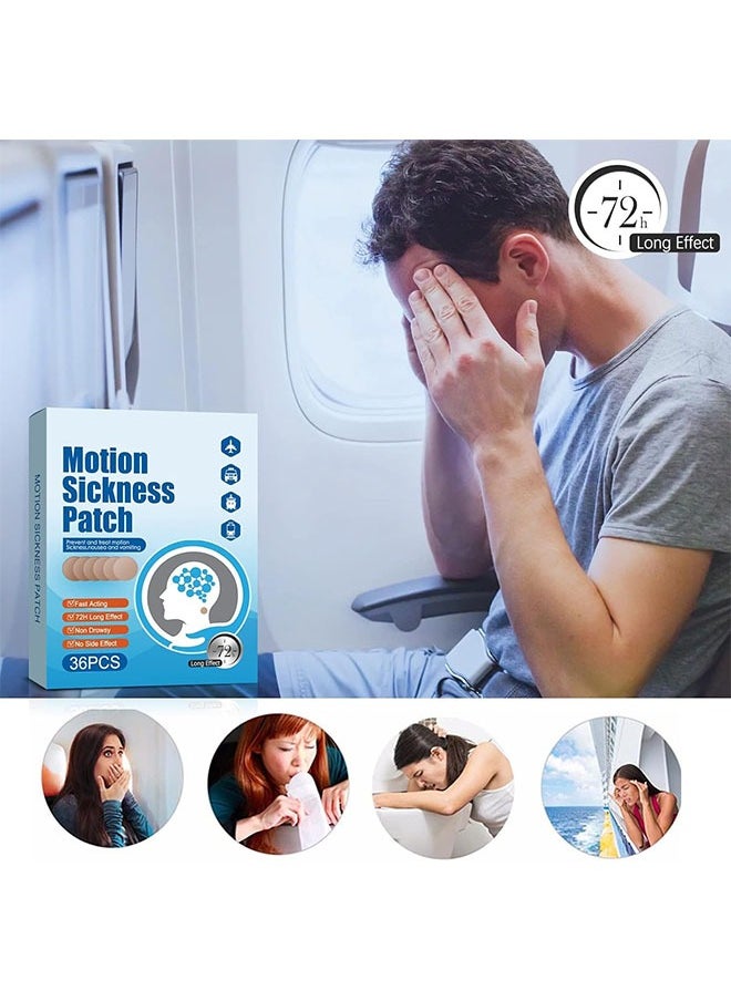 Bukela - Motion Sickness Patch, Solar Plexus Patch For Nausea And Dizziness Caused By Traveling By Car, Boat, Airplane, Etc.（35 Pcs） - Image 1