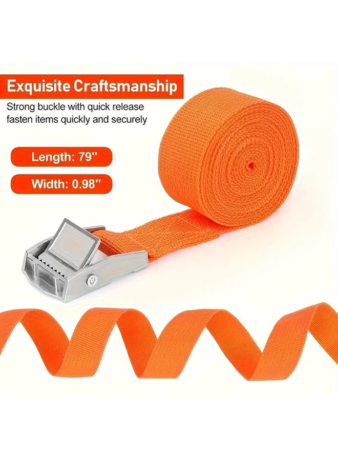 Blue 7874 Inch High Strength Luggage Straps Quick Release Buckle for Outdoor Travel - Image 2