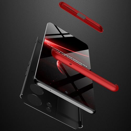 Kapa Double Dip Full 360 Protection Back Case Cover for Vivo V29 Pro (5G) (Red, Black) - Image 4