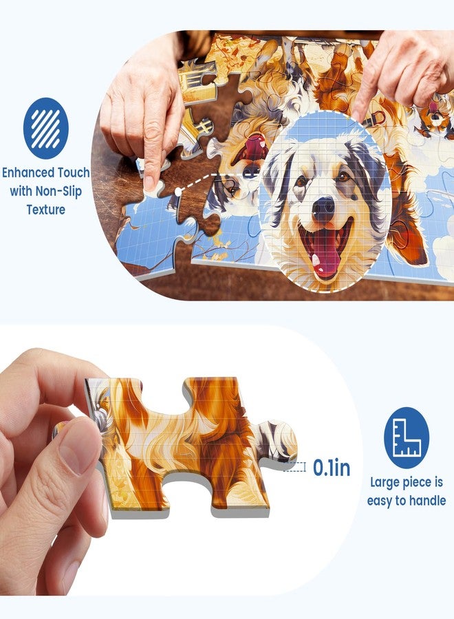 WSCXSC 24 Large Piece Puzzle for Seniors 6 Pack Puzzles Dementia Alzheimer's Products and Activities for The Elderly Adults Puzzle Alzheimer's Easy Puzzles Gift Memory Games for Patients, 6 Storage Bag - Image 3