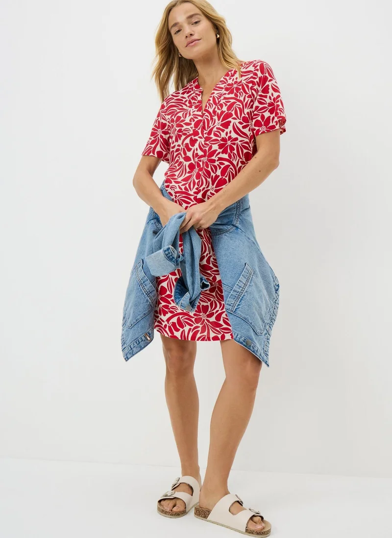 Matalan Red Popover Floral Tunic Dress