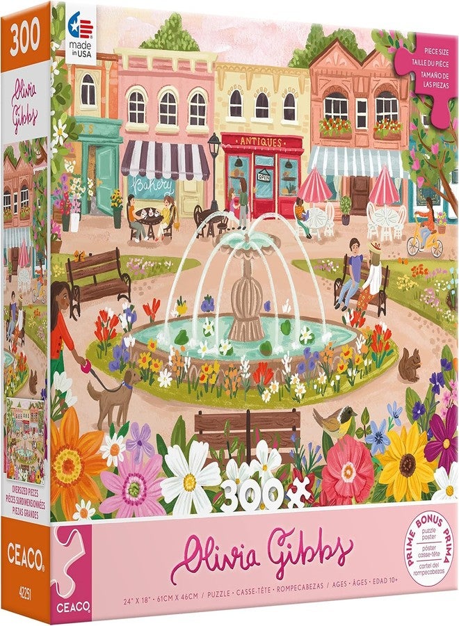 Ceaco - Olivia Gibbs - Town Park - 300 Piece Jigsaw Puzzle - Image 1