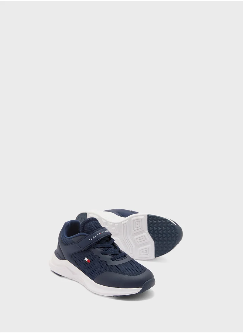 تومي هيلفيغر Youth Low Top Lace Up Sneakers
