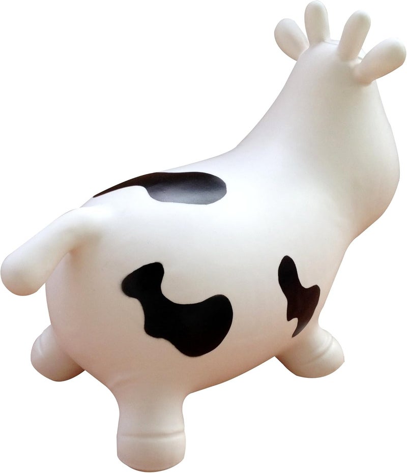 AppleRound Inflatable Ride-on Bouncy Animal Hopper – Horse, Cow or Unicorn – Kids Space Hopper Bouncer with Hand Pump – Jumping Toy for Indoor/Outdoor Play - Image 3