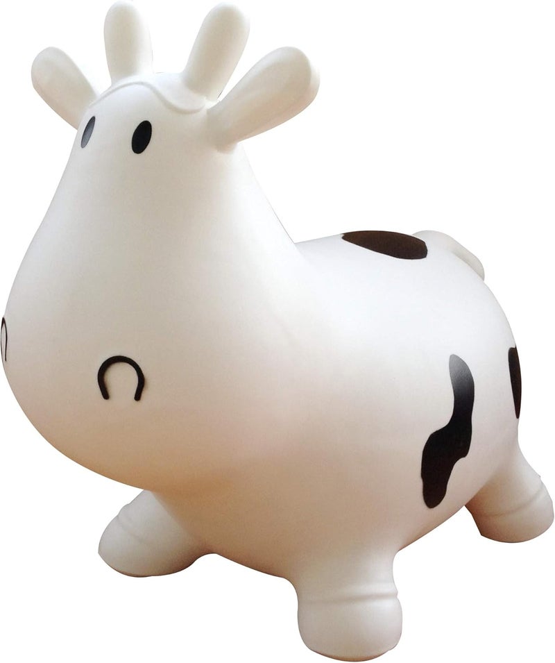 AppleRound Inflatable Ride-on Bouncy Animal Hopper – Horse, Cow or Unicorn – Kids Space Hopper Bouncer with Hand Pump – Jumping Toy for Indoor/Outdoor Play - Image 1