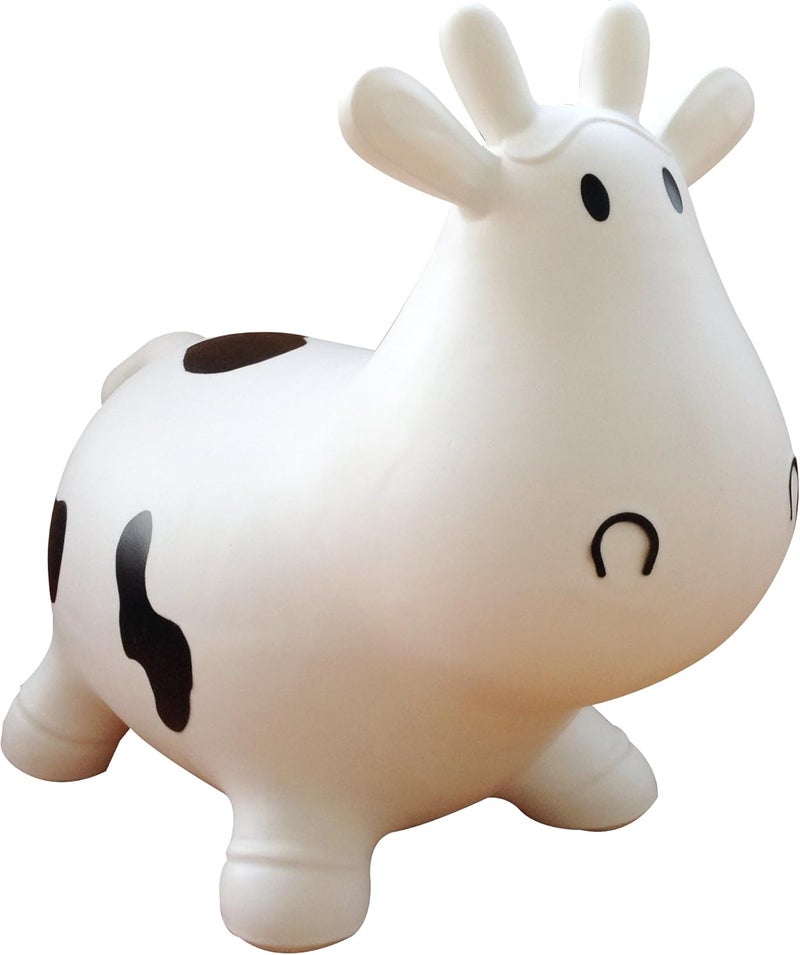AppleRound Inflatable Ride-on Bouncy Animal Hopper – Horse, Cow or Unicorn – Kids Space Hopper Bouncer with Hand Pump – Jumping Toy for Indoor/Outdoor Play - Image 5
