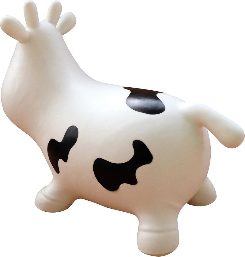AppleRound Inflatable Ride-on Bouncy Animal Hopper – Horse, Cow or Unicorn – Kids Space Hopper Bouncer with Hand Pump – Jumping Toy for Indoor/Outdoor Play - Image 4